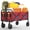 Red, variant on Goldensoil Foldable Utility Wagon - 380lb Capacity with All-Terrain Wheels & Adjustable Handle,Red