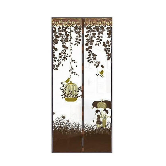 Sijiali Bird Cage Umbrella Summer Magnet Door Fly Screen Anti Mosquito Mesh Net Curtain