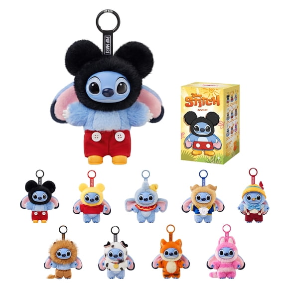 POP MART Stitch Adventure Series Vinyl Plush Pendant, Disney-Classic Blind Box Action Figures, Random Design Collectible Toys for Home Deco