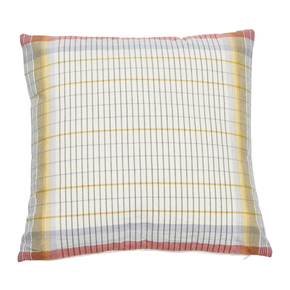 Creative Co-Op Woven Cotton Plaid Pillow