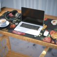thumbnail image 3 of Long Mouse Pads for Desk,Pioneer Flower Floral Print Pattern Desk Mats on Top Of Desks, Desk Mouse Pad Extra Large with 3mm Non-Slip Base and Stitched Edge for Gaming,Office,Work,Home 35.4"x15.7", 3 of 6