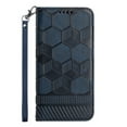 thumbnail image 6 of Nalacover For Samsung Galaxy S21 Ultra Wallet Case,Magnetic Embossed Soccer Ball Pattern PU Leather Flip Kickstand Cash Card Slots Shockproof with Detachable Wrist Strap Cover.Darkblue, 6 of 6