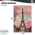 thumbnail image 4 of Stupell Industries Cottage Parisian Tower Pink & Blue Canvas Art, 16 x 24, by Creative Studio, 4 of 8