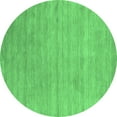 thumbnail image 1 of Ahgly Company Indoor Round Abstract Emerald Green Contemporary Area Rugs, 8' Round, 1 of 4