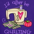 thumbnail image 3 of CafePress - I'd Rather Be Quilting Kids Dark T Shirt - Dark T-Shirt Kids XS-XL, 3 of 4