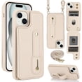 thumbnail image 2 of Crossbody Wristband Wallet Leather Card Slot Case For Iphone 15 Series,iPhone 14 Pro, 2 of 6