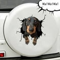 thumbnail image 4 of Dog Window Sticker Car Sticker Dog Decal Realistic Pet Sticker Funny Animal 3D Husky Toilet Map Wall 2, 4 of 5