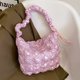 thumbnail image 1 of Bolso Bandolera Bolso bandolera para mujer Burbuja plisada Nube Bolsos de hombro Bolso con cordón (rosa) Tmvgtek Para Estrenar, 1 of 3