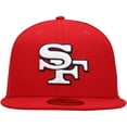thumbnail image 2 of Men's New Era Scarlet San Francisco 49ers Elemental 59FIFTY Fitted Hat, 2 of 5