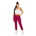 thumbnail image 4 of G-Style USA Women's Drawstring Waist Cargo Jogger Pants RJJ3645 Plum Small, 4 of 4
