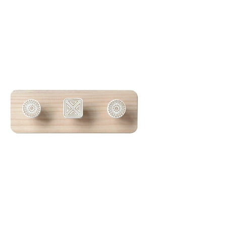 

QUSENLON Wooden Hooks Clothes Hanger Nordic Wall Hanging Storage Rack Hat/Coat Hanger