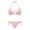 Cute Pig Heart Print, variant on Starry Sky Galaxy Print Two Piece Bikini Set Stylish Women's Swimwear for Beach Pool Vacation Quick Dry Adjustable Halter Removable Pad