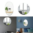 thumbnail image 3 of Creative acrylic round oval mirror wall sticker self-adhesive decorative mirror, 3 of 5
