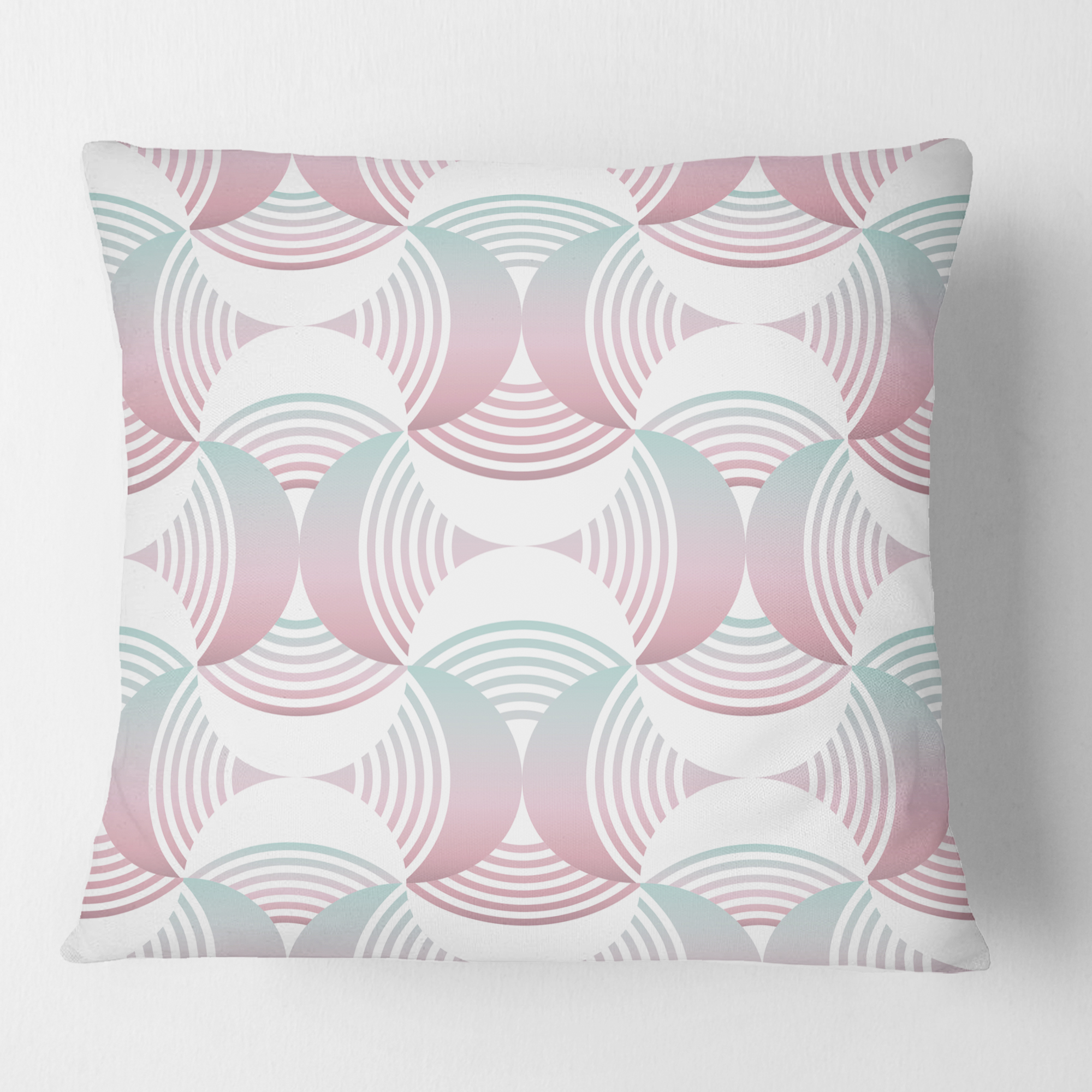 Designart Retro Geometrical Abstract Pattern I' Mid-Century Modern Throw Pillow - 16x16
