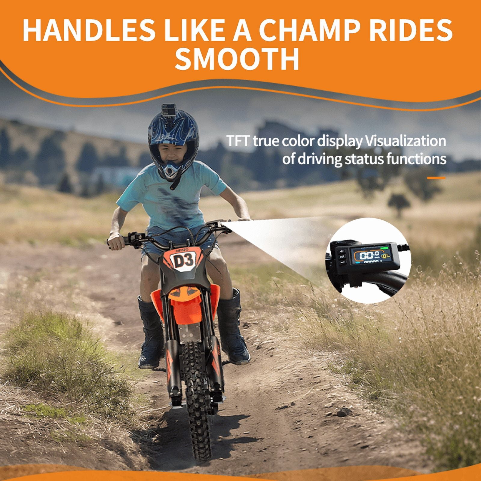 Electric-Dirt-Bike for Teens Adults, 14"/12" Fat Tire 3500W 37MPH Electric-Motorcycle with 60V 27AH Battery Ebike 160NM Hydraulic Brakes Mountain Off-Road EBike