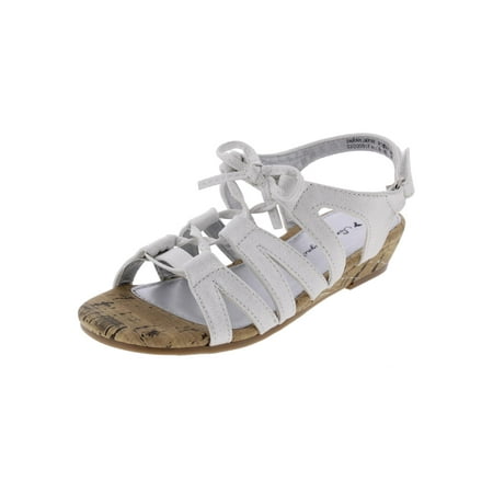- Girls Katie Metallic Open Toe Slingback Sandals