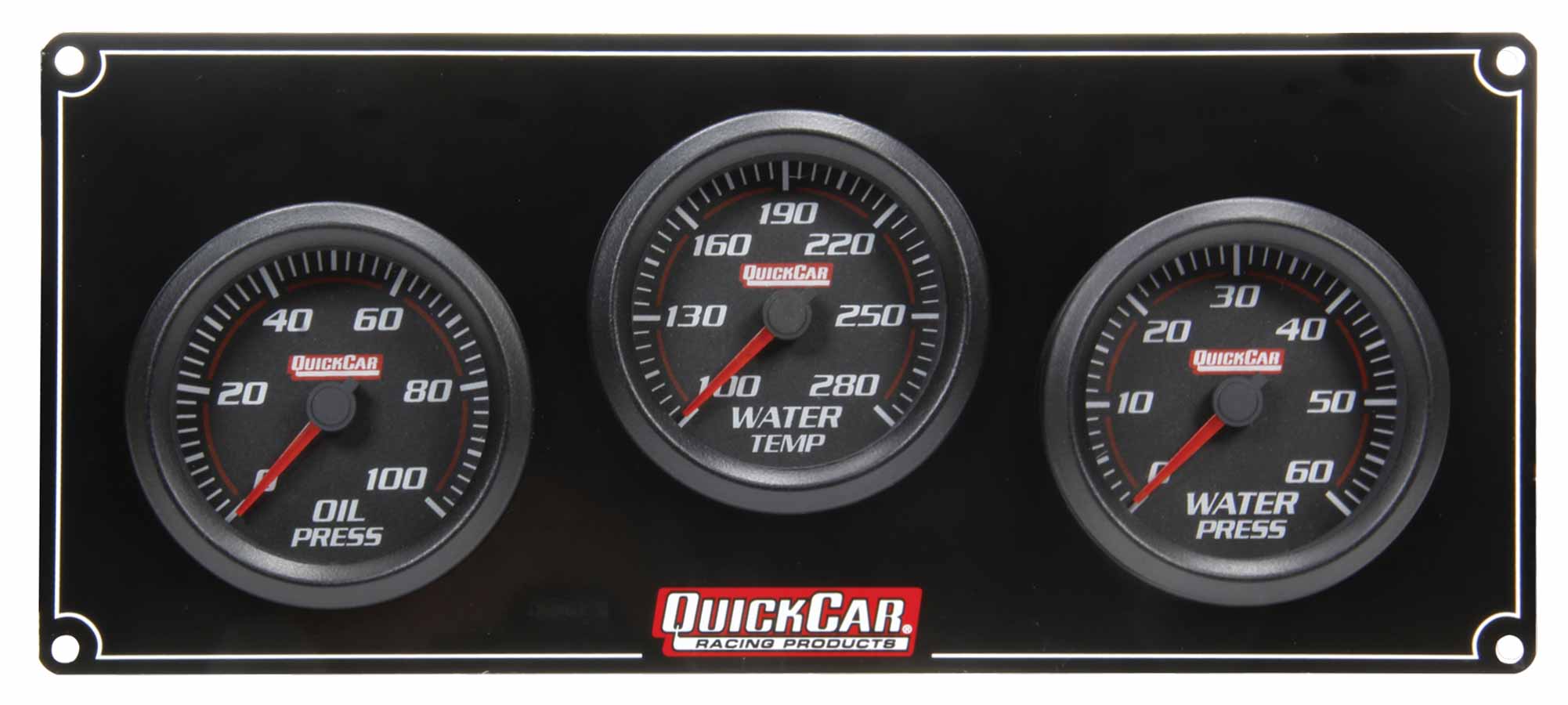 QUICKCAR RACING PRODUCTS 633016 Analog Gauge Kits Redline 3Gauge