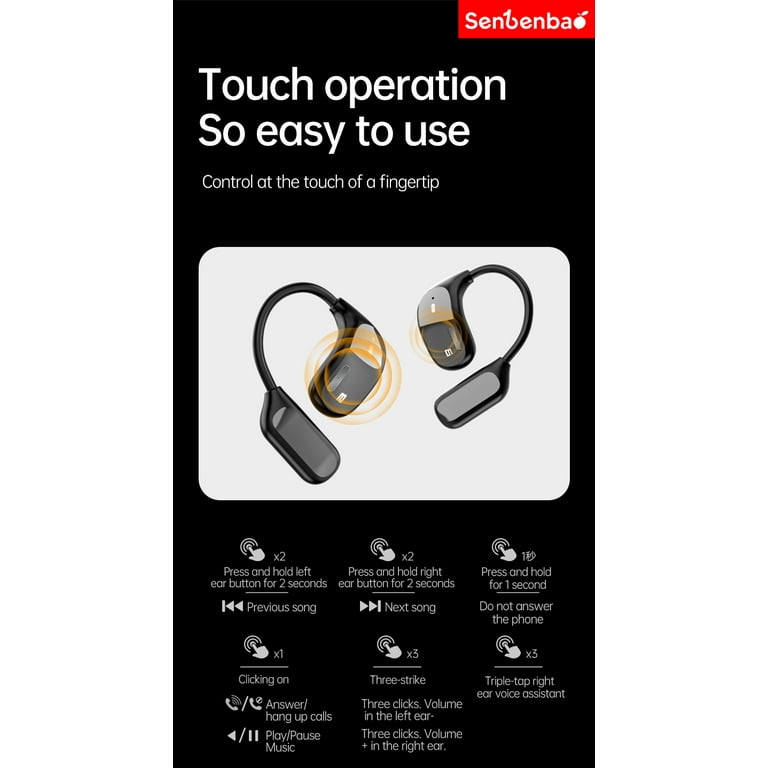 JM16 Wireless Earbuds with Ehook Full-color Smart Screen - Walmart.com