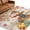 Khaki, variant on Fall Scarecrows Round Area Rug 5Ft Circle Rugs for Living Room Bedroom, Thanksgiving Autumn Harvest Pumpkins Leaves Non-Slip Carpet Floor Mats Indoor Outdoor Carpet Runner Aesthetic Home Decor