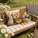 thumbnail image 1 of 17.7x17.7In Easter Bunny Print Pillowcase, 1 of 7