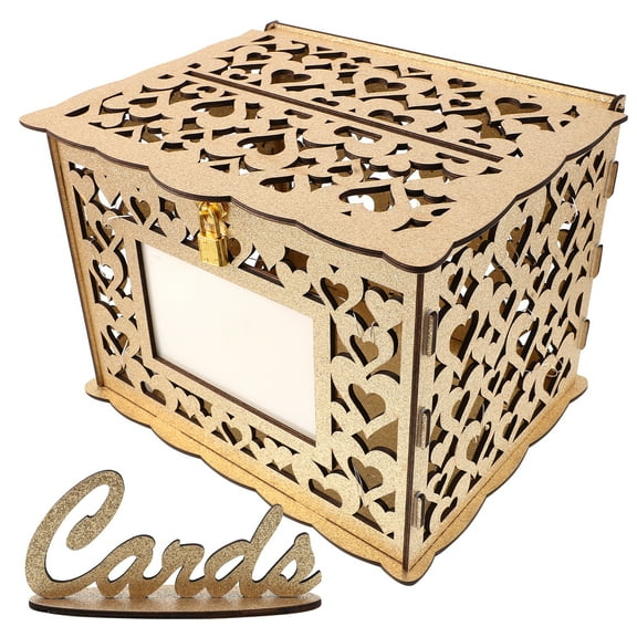 unbranded Wedding Card Holder Accessories for Reception Square Cardboard Boxes