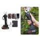 thumbnail image 4 of Tijeras de jardinería Clippers Recortar plantas Bonsai Lawn Tijeras de r eléctricas para plantas 3.0 2Battery Negro Cola Tijeras de podar eléctricas, 4 of 8