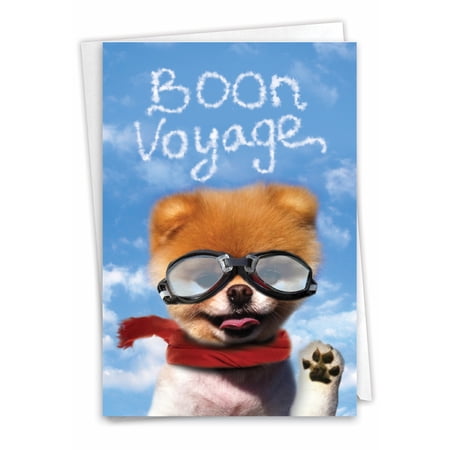1 Funny Bon Voyage Card with Envelope - Boon Voyage Bon Voyage C6873BVG