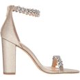 thumbnail image 6 of Jewel Badgley Mischka Womens Mayra Rhinestone Embellished Heels, 6 of 6
