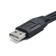 thumbnail image 2 of USB Y Splitter Cable USB2.0 Male to 2 Port USB2.0 Female Cable USB Cable Charging Data Transfer Splitter, 2 of 7