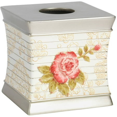 Collection Spare Tissue Holder - Popular Bath Madeline Beige Collection Bathroom Tissue Box Holder