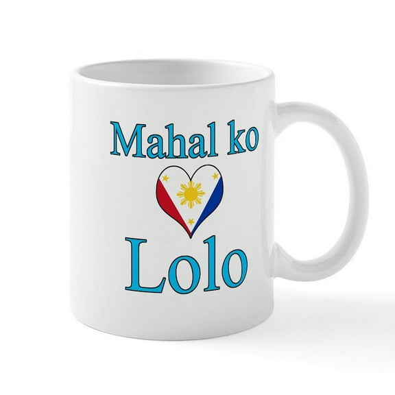 CafePress - I Love Grandpa (Filipino) Mug - 11 oz Ceramic Mug - Novelty Coffee Tea Cup