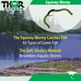 thumbnail image 4 of Thor Outdoor 9 Pc Squirmy Wormy Set, Tan-White-Olive Size #10 - Barbless Wet Worm Fly Fishing Flies for Trout, Panfish, Bass, 4 of 8