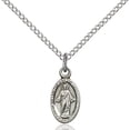 thumbnail image 1 of Sterling Silver Scapular Pendant 1/2 x 1/4 inches with Sterling Silver Lite Curb Chain, 1 of 1