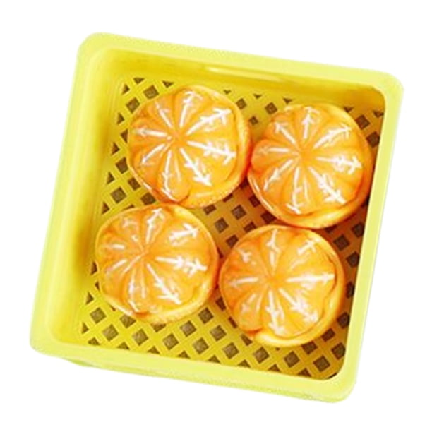 fruta en miniatura En Miniatura Modelo Resina Simulada Para Decoraciones De Paisaje Naranja Amarillo