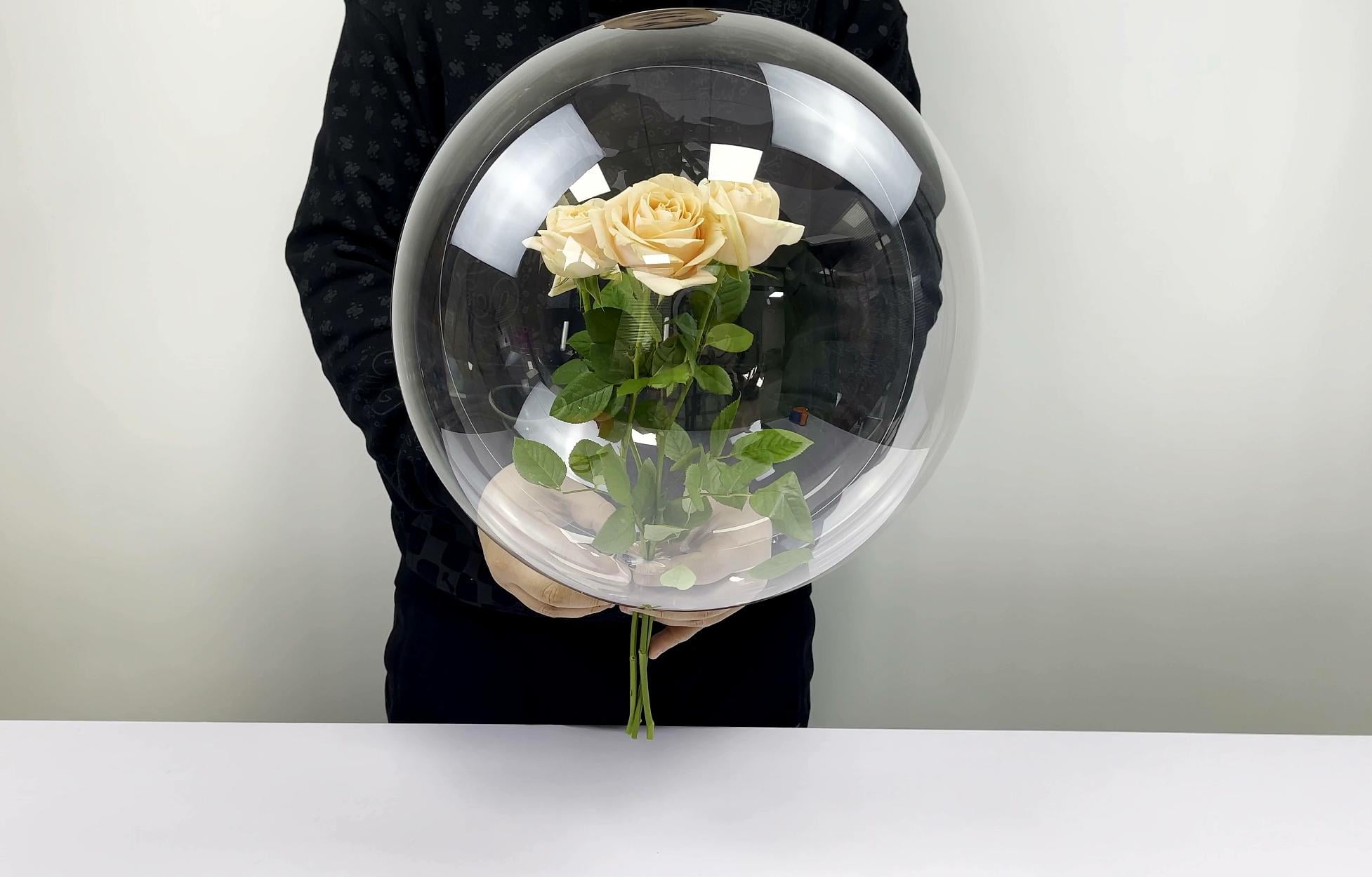 YUXUN Balloon Stuffing Machine DIY Tool 37cm for Rose Bouquet Wedding Birthday Party Gift Art