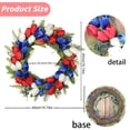 thumbnail image 3 of Independence Day Artificial Wreath Patriotic Day Decorations For National Celebration, 3 of 7
