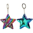 thumbnail image 4 of SPRING PARK Women Sequins Key Ring Star Glitter Rainbow Car Bag Keychain Pendant, 4 of 8