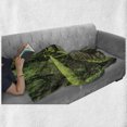 thumbnail image 5 of Rainforest Soft Flannel Fleece Throw Blanket, Rainforest in Inthanon Mountain Chiang Mai Thailand Romantic Honeymoon Theme, Cozy Plush for Indoor and Outdoor Use, 70" x 90", Green Brown, by Ambesonne, 5 of 5