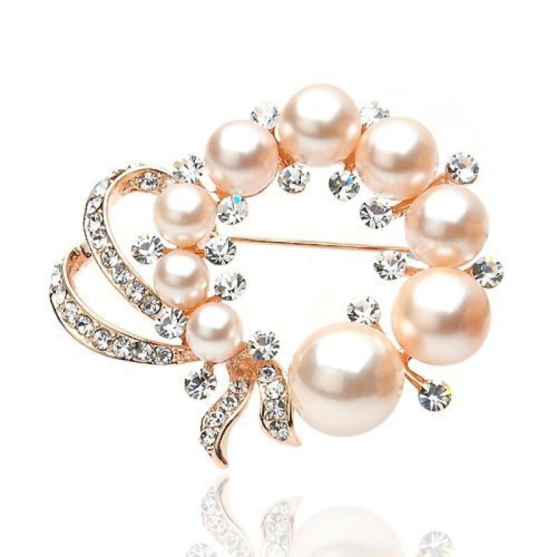 Scarf Ring With Clip On Pin Brooch Smoothly Touch,Fashionable and Elegant Metallic with Gorgeous Designs. by