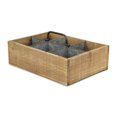 thumbnail image 2 of Organizador de Madera con 6 Compartimentos y Divisores Metálicos Cheungs Marrón, 2 of 5