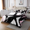 thumbnail image 3 of Erosebridal Abstract Quilt Sets for Queen Size Bed, Striped Ombre Bed Set, Chic Geometric Decor 3 Pieces, 3 of 5