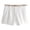White, variant on Womens Fashion Dressy Shorts Belted High Waisted Shorts Loose Casual Work with Pockets White XS