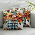 thumbnail image 3 of Fall Y’All Pumpkin Truck Throw Pillow Covers Autumn Harvest Truck Buffalo Plaid Check Bottle Flowers Pillowcase, Maple Leaves Thanksgiving Bless Farmhouse Cushion Case Home Decor, 3 of 5