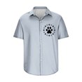 thumbnail image 5 of Mefallenssiah Man Short Sleeve Solid Color Lapel Button Fashion Casual Fallow T-Shirt tops, 5 of 5