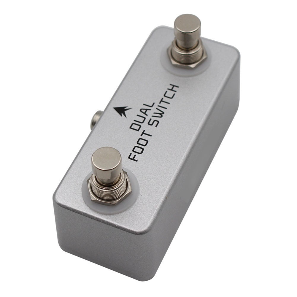 chengsi MOSKYaudio Dual Latching Footswitch Guitar Effect Pedal Switch True Bypass Metal