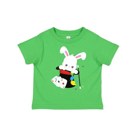 

Inktastic White Bunny Rabbit Magic Trick Magic Wand Hat Gift Toddler Boy or Toddler Girl T-Shirt