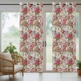 thumbnail image 5 of Outdoor Curtains for Patio Waterproof, Pink Spring Floral Outdoor Privacy Panels Grommet, Vintage Summer Botanical Blackout Outside Curtains for Porch/Cabana/Pergola/Gazebo 54"x108", 1 Panel, 5 of 8