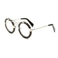 thumbnail image 3 of Unisex Eyeglasses Frames Vintage Round Glasses Thick Round Rim Acetate Eyeglasses, 3 of 5