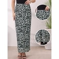 thumbnail image 2 of DARING DIVA Women's High Waisted Bodycon Y2k Slim Fit Trendy Small Black Leopard, 2 of 6