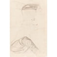 thumbnail image 2 of Ford Madox Brown 13x18 Gold Ornate Wood Frame and Double Matted Museum Art Print Titled - Two Drapery Studies (Verso) (C. 1844), 2 of 4
